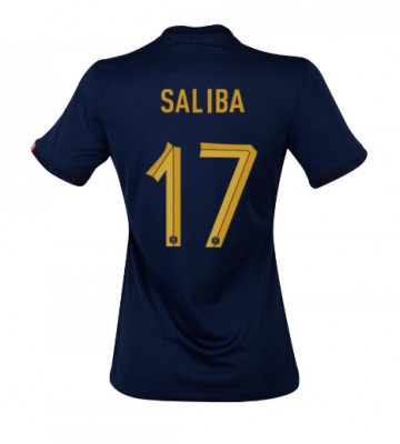 Frankrike William Saliba #17 Hemmatröja Dam VM 2022 Kortärmad